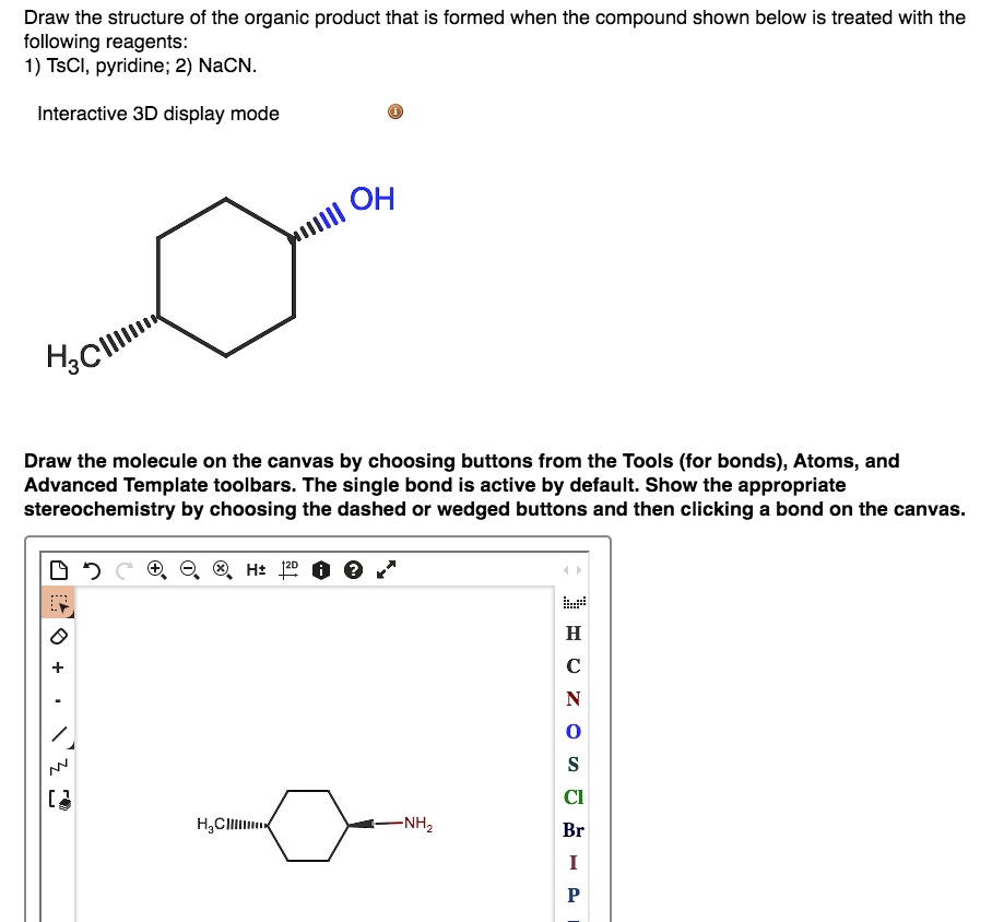 Solved Draw The Structure Of The Organic Product That Is Formed When