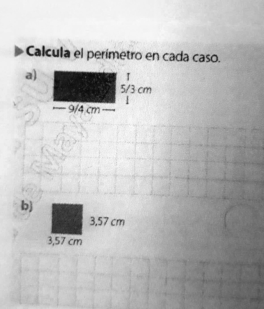 SOLVED calcula el perímetro en cada caso me ayudan con esto porfa