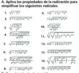 Solved Como Aplicar Las Propiedades De La Radicacion Para Simplificar