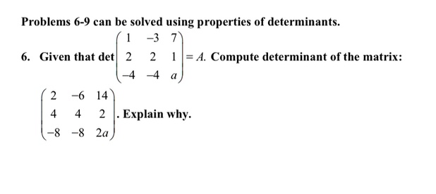 Solved Problems Can Be Solved Using Properties Of Determinants