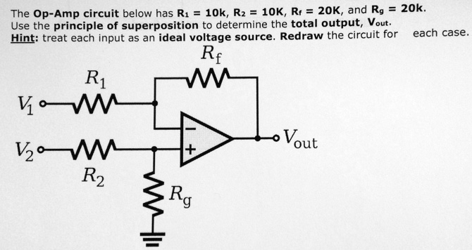 Solved The Op Circuit Below Has R K R K Rr K And Rg K