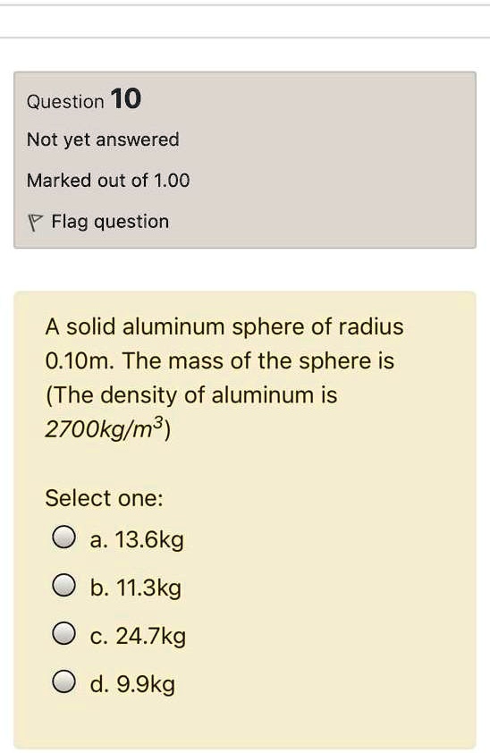 Solved Question Not Yet Answered Marked Out Of Flag Question A