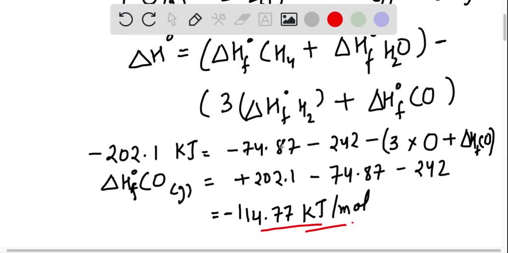 SOLVED A Scientist Measures The Standard Enthalpy Change For The