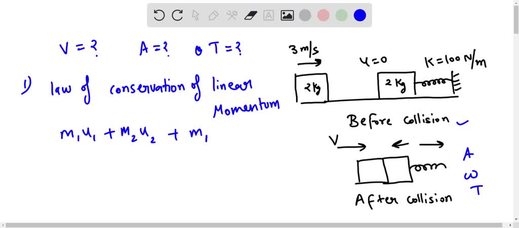 Solved Points A Kg Object Is Attached To An Ideal Massless