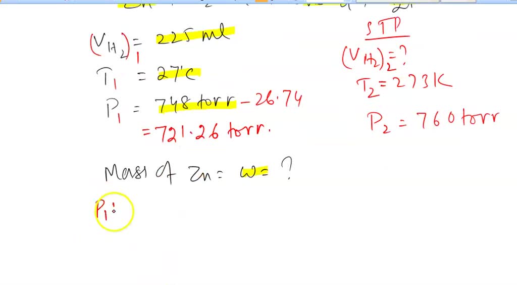 Solved Zinc Reacts With Aqueous Sulfuric Acid To Form Hydrogen Gas And