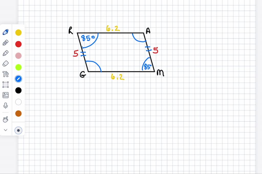 Solved Parallelogram Gram With Gr Am Cm Ra Mg Cm And