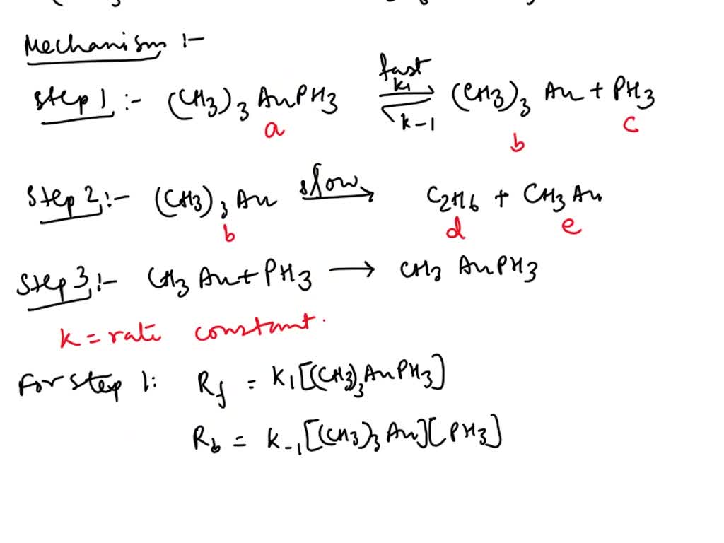 SOLVED Part G What Is The Rate Law Predicted By This Mechanism Use A