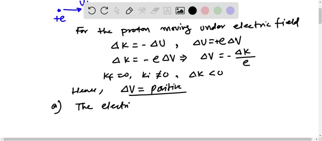 SOLVED A Proton With An Initial Speed Of 700 000 M S Is Brought To