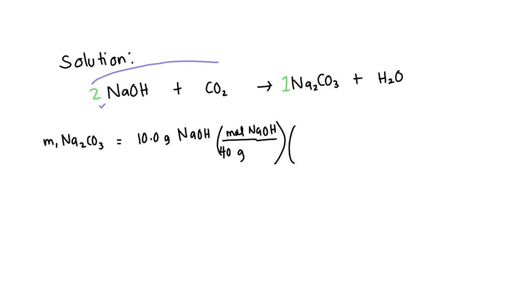 SOLVED Calculate The Mass Of Na2CO3 That Is Produced When 10 0g Of