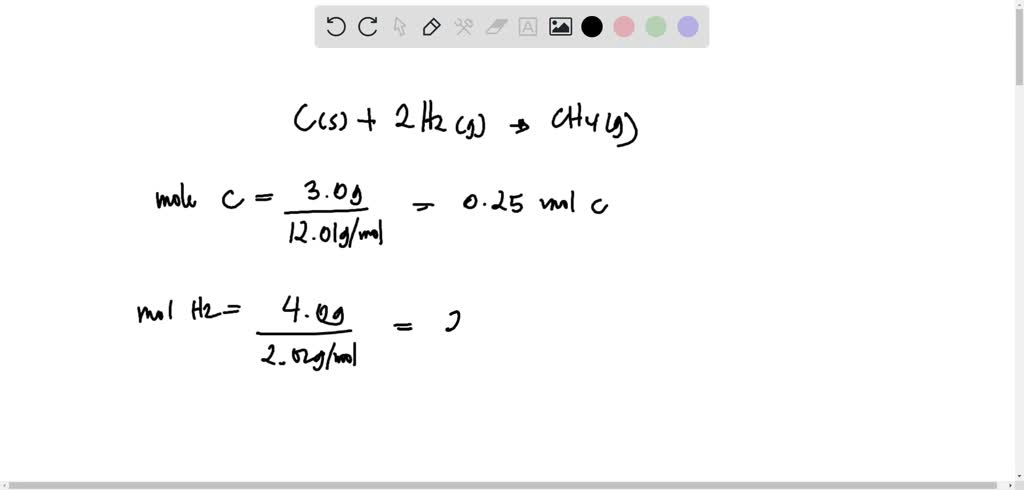 SOLVED Elemental Carbon Will React With Hydrogen Gas To Produce