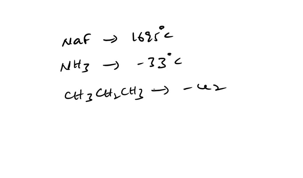 SOLVED Arrange The Compounds In Order Of Increasing Boiling Point