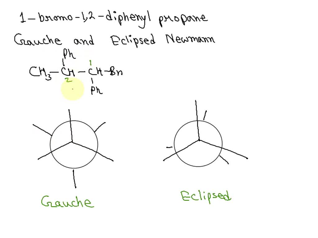 Solved Draw The Newman Projection Of The Compound Below In Staggered