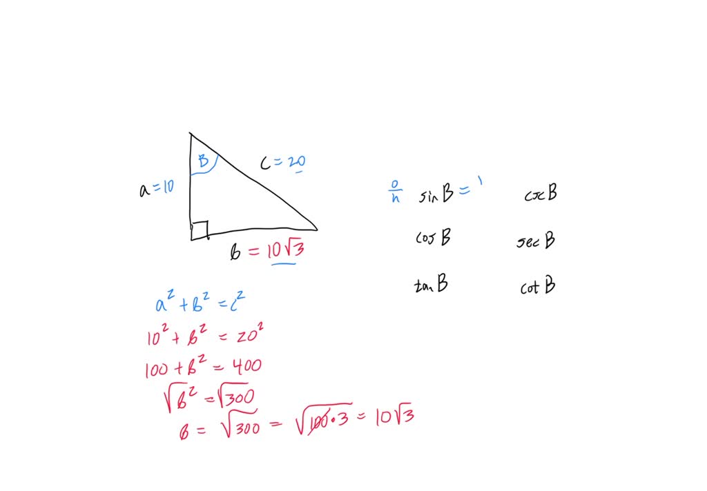 SOLVED Suppose ABC Is A Right Triangle With Sides A B And C And