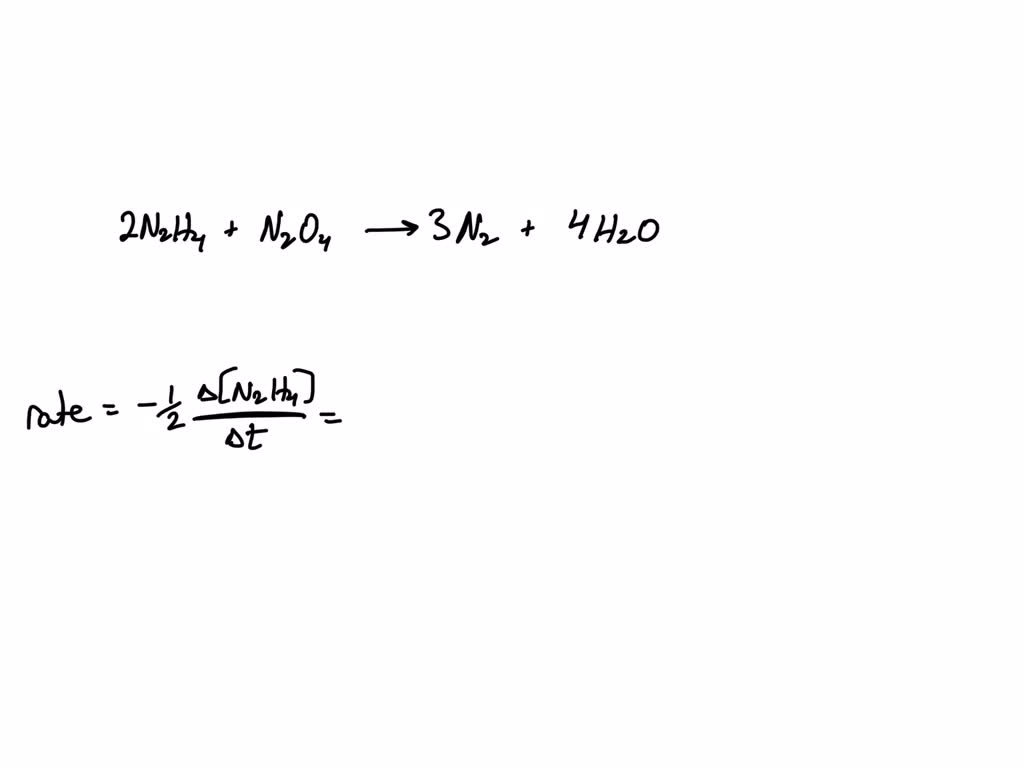 SOLVED Consider The Following Balanced Chemical Reaction 2 N2H4