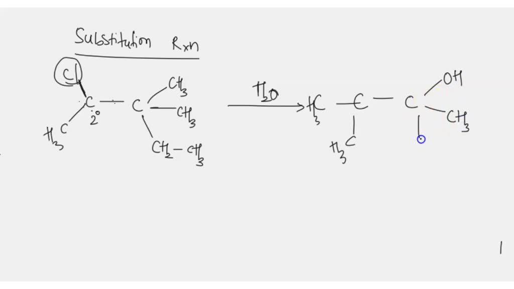 Solved Draw The Major Neutral Organic Product For Each Substitution