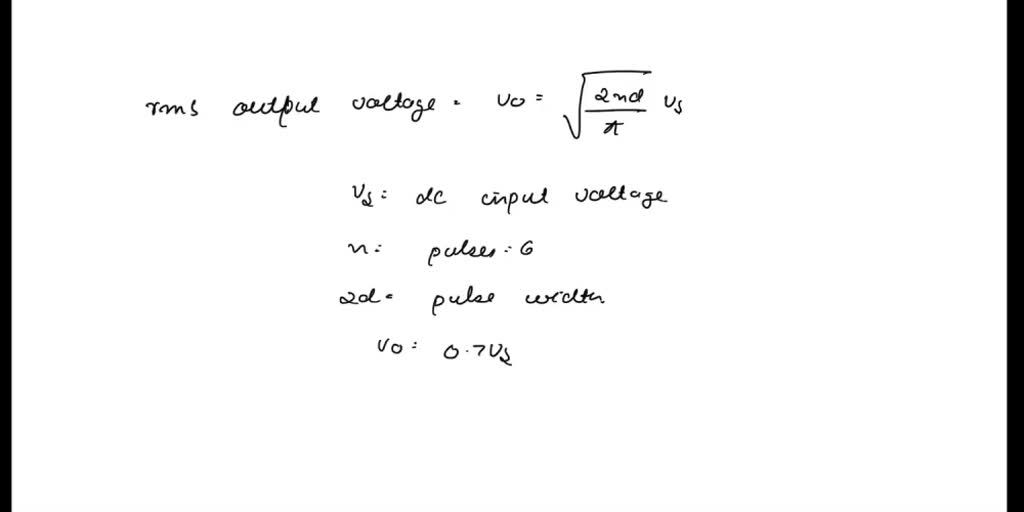 Solved A Single Phase Full Bridge Inverter Uses A Uniform Pwm With Six