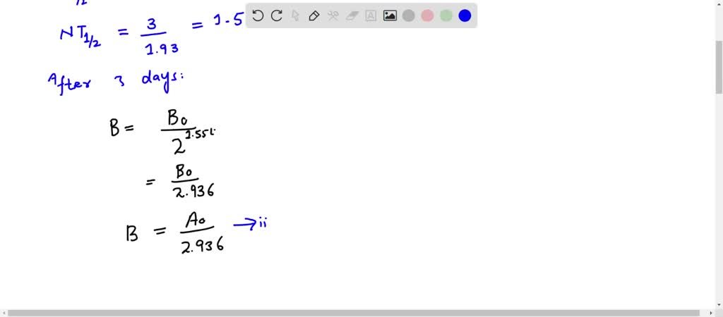 SOLVED Two Radioactive Nuclei A And B Are Present In Equal Numbers To