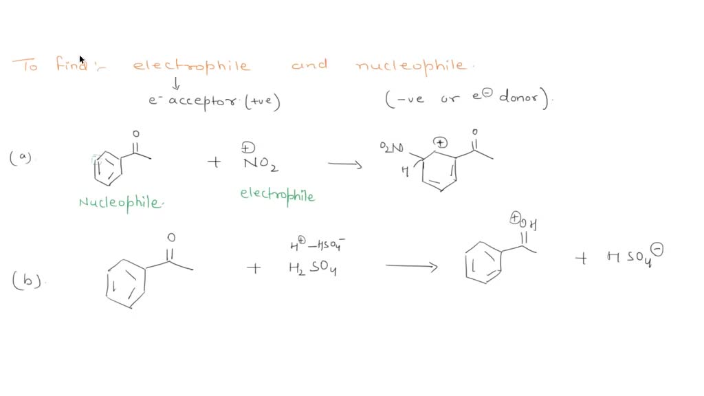 Solved In Each Of The Following Reactions Label The Electrophilic Or