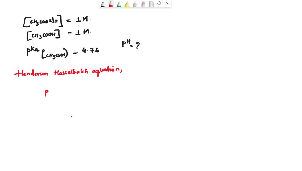 SOLVED What Is The PH Of A Solution Made By Mixing Equal Volumes Of 1