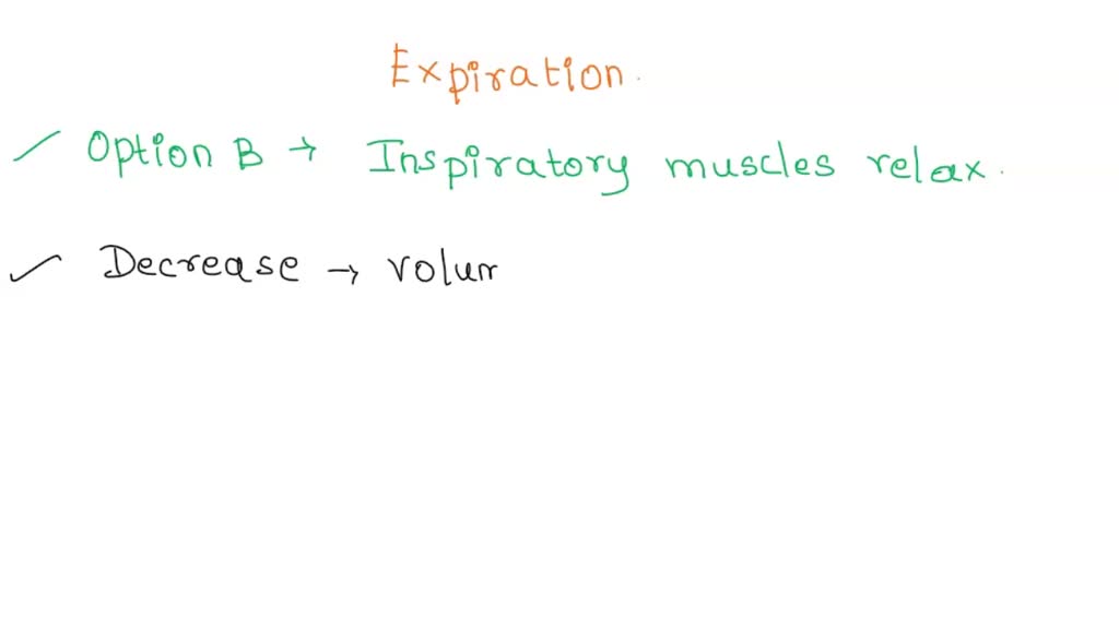 SOLVED Part A Which Of The Following Events Occurs During Expiration