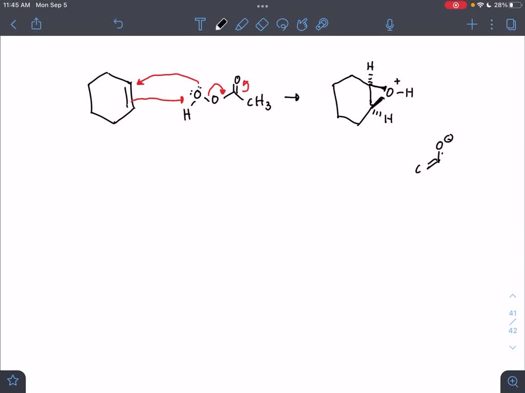 SOLVED Draw The Mechanism For The Epoxidation Of Cyclohexene A Which