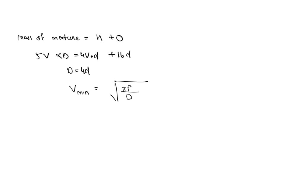 Solved A Sample Of Oxygen At Ntp Has Volume V And A Sample Of Hydrogen