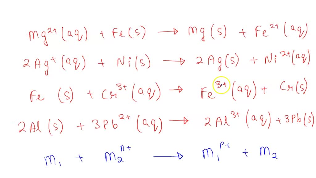 Solved Identify Which Of The Redox Reactions Below Is Spontaneous Sn