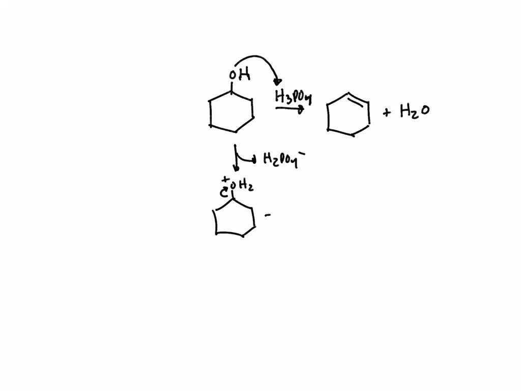 SOLVED A Write Chemical Equations For Dehydration Of Cyclohexanol