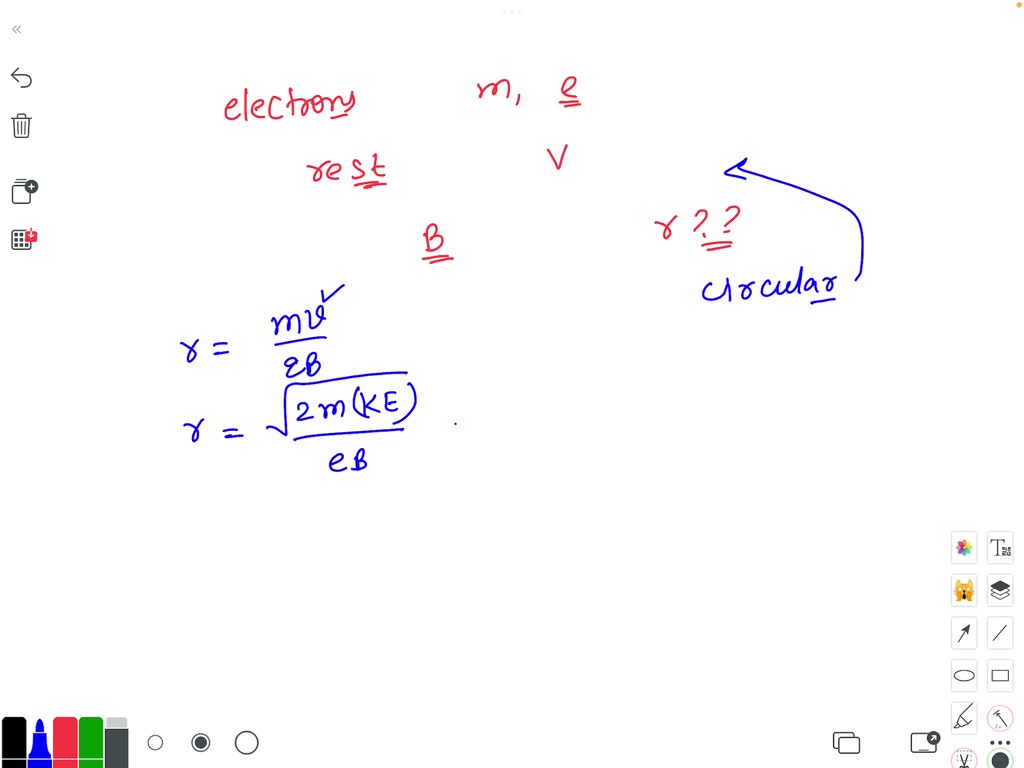 SOLVED Electrons Mass M Charge E Are Accelerated From Rest Through