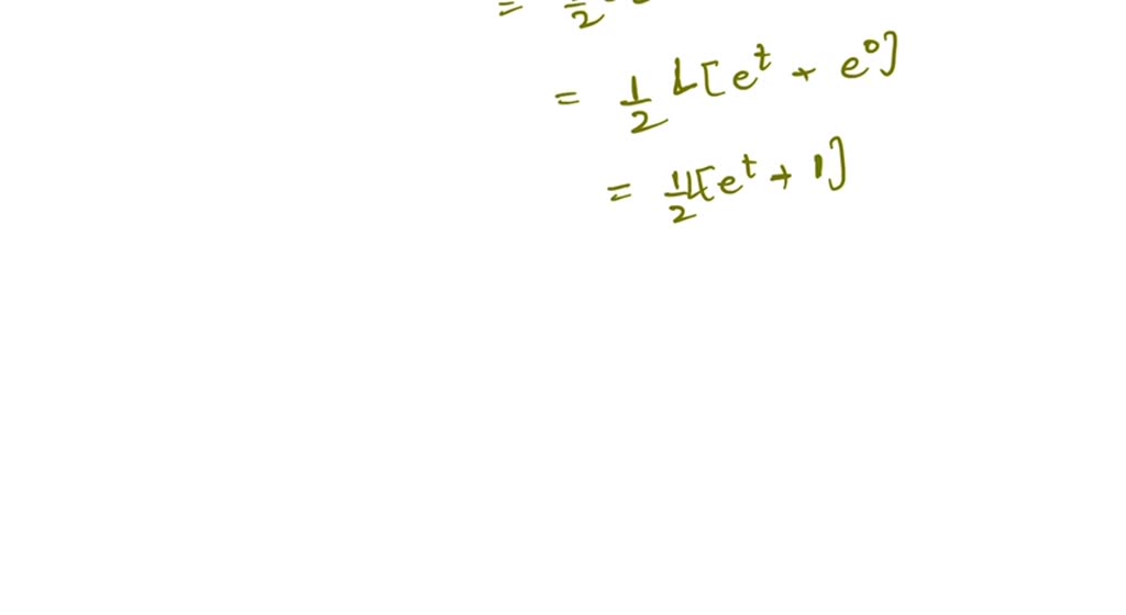 SOLVED 1 Find The Laplace Transform Of F T Et Cosh 2t