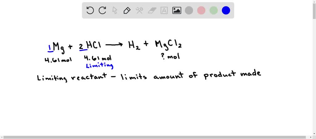 SOLVED Consider the following reaction Mg s 2 HCl aq â H2 g