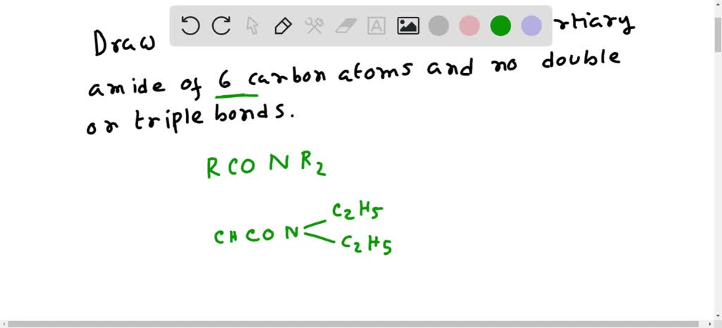 Solved Draw The Condensed Structure Of A Tertiary Amide With Carbon