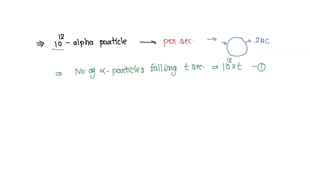 Solved Alpha Particles Nuclei Of Helium Fall Per Second On