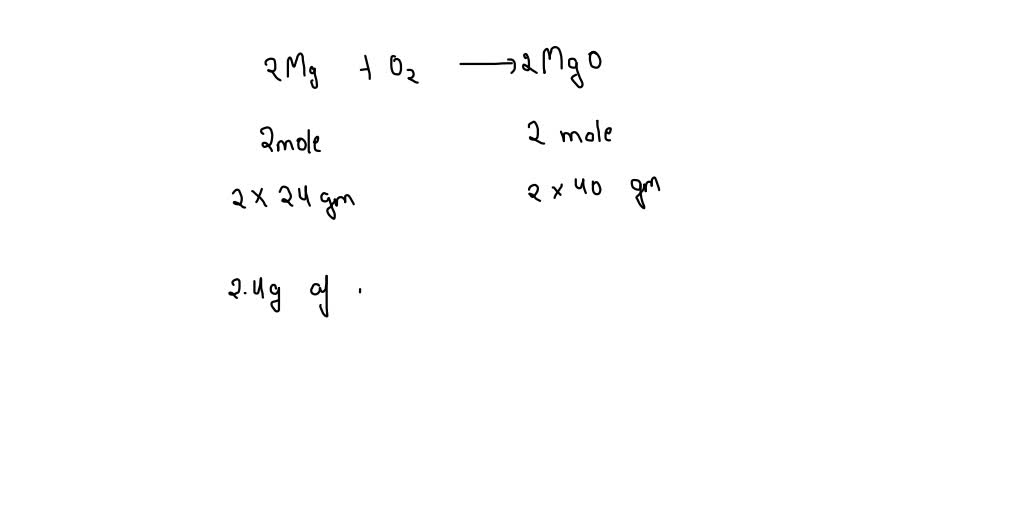 Solved What Is The Maximum Mass In G Of Magnesium Oxide That Can Be