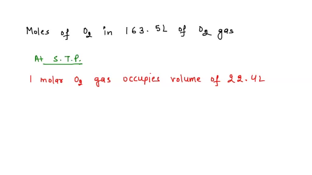 The Number Of Moles Of Oxygen In 1 Litre Of Air Containing 21 Of