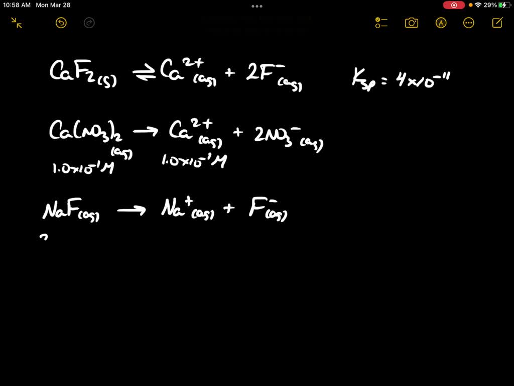 SOLVED An Aqueous Solution Has 0 0026M Ca NO3 2 Aq And 0 0016M KSO4