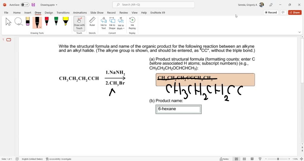 SOLVED Write The Structural Formula Of The Main Organic Product For