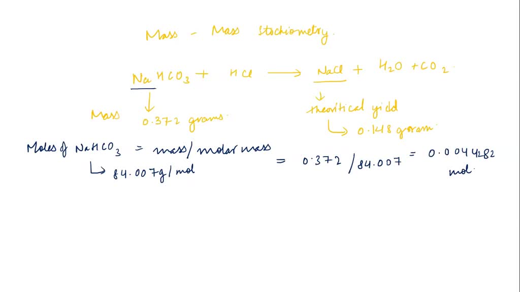 Solved Determine The Theoretical Yield Of Sodium Chloride Grams