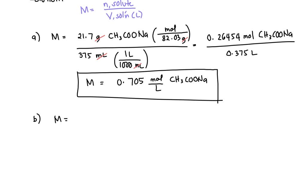 Solved In The Laboratory You Dissolve G Of Sodium Acetate In A