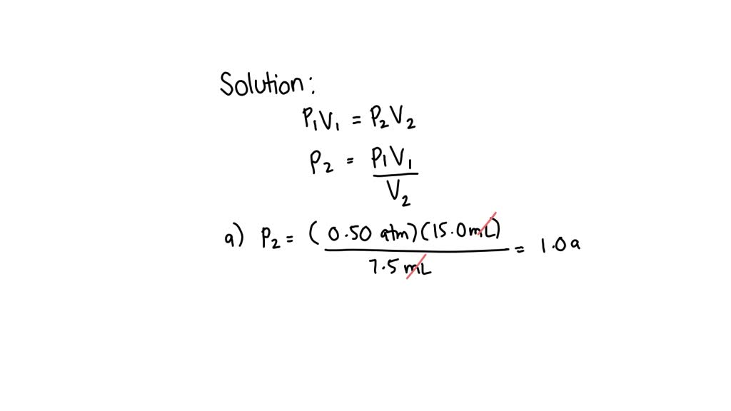 Solved A Sample Of Nitrogen Gas Has Volume Of Ml At A Pressure