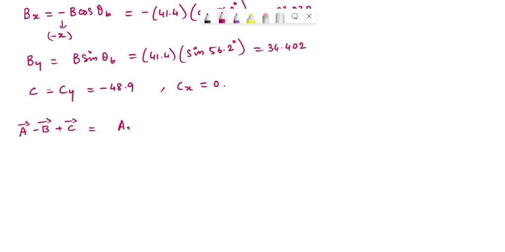 Solved Part A The Figure Below Shows Three Vectors Of Lengths A