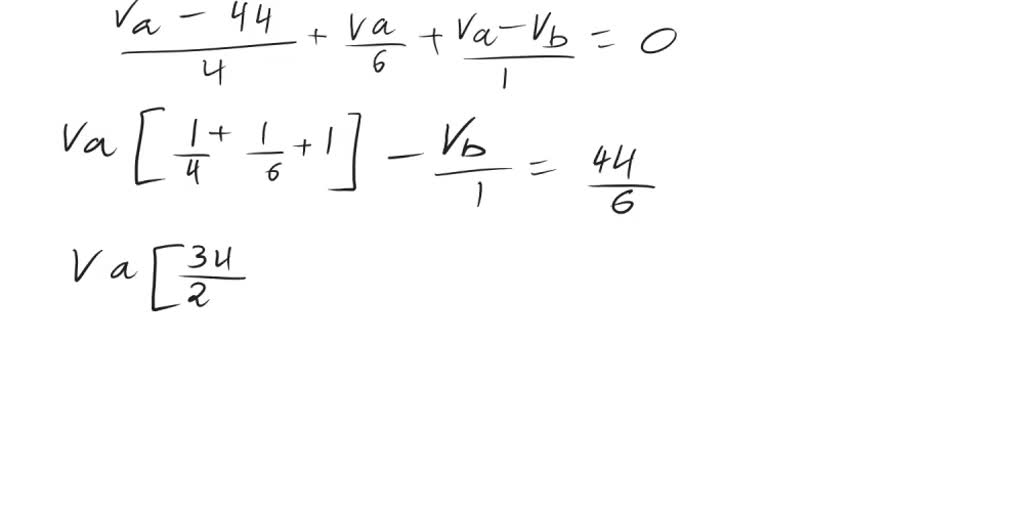 Solved Consider The Circuit Diagram Shown Below A Use Nodal