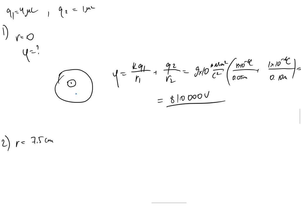 SOLVED Two Concentric Spherical Conductive Shells Of Radii 5 Cm And 10