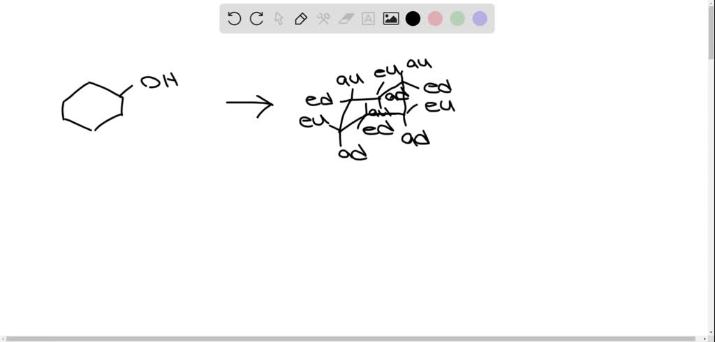 Solved Draw Two Different Chair Conformations Of Cyclohexanol