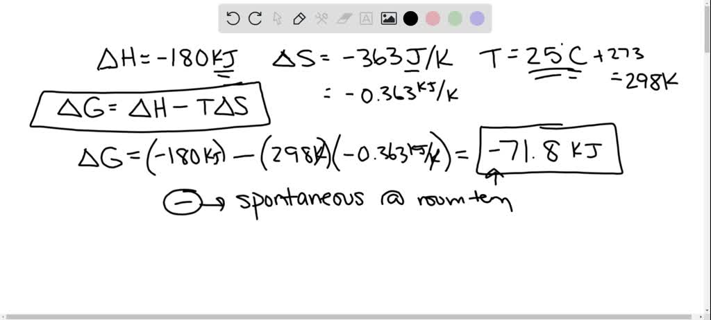 Solved Use The Data Given Here To Calculate The Values Of Delta G Rxn