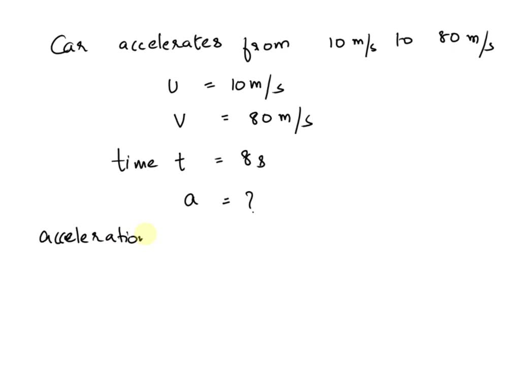 Solved A Car Accelerates From Rest To A Final Velocity Of M S In