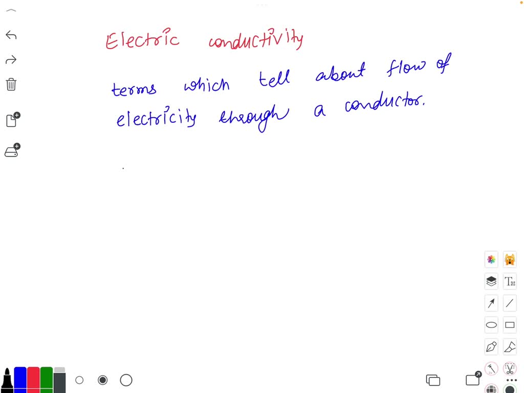 SOLVED Explain Electric Conductivity