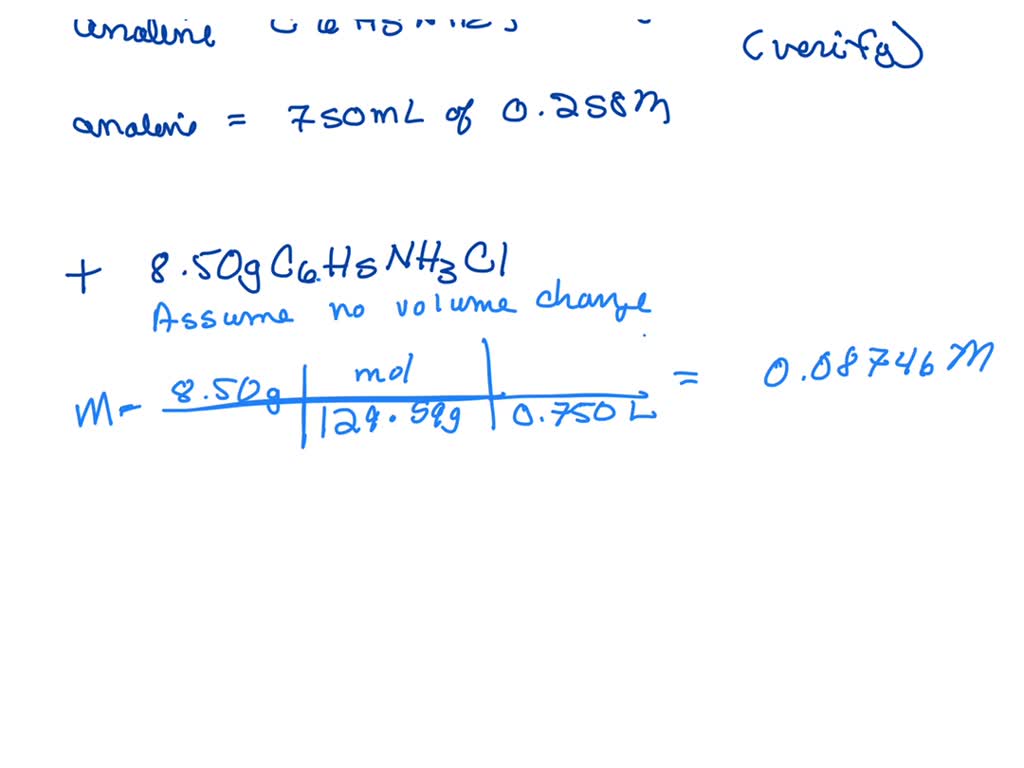 Solved What Is The Ph Of A Solution Prepared By Dissolving G