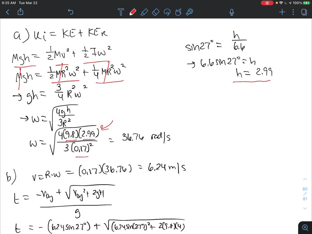 SOLVED In The Figure A Solid Cylinder Of Radius 17 Cm And Mass 15 Kg