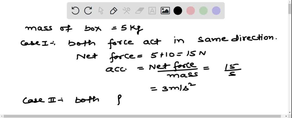 If A Kg Box Is Pulled Simultaneously By A N Force And A N